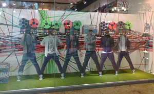 Customised window display